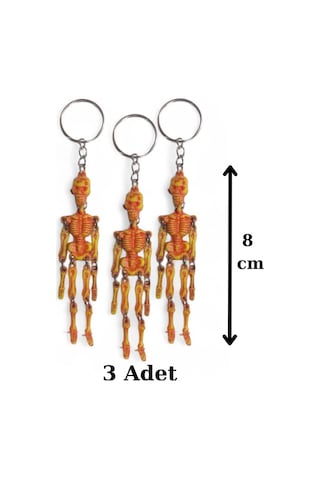 3 Adet İskelet Anahtarlık