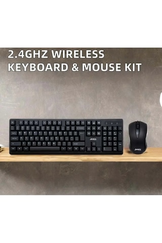 Jedel Ws736+ 2.4ghz Kablosuz Q Klavye Ve Mouse Seti Siyah Diğer
