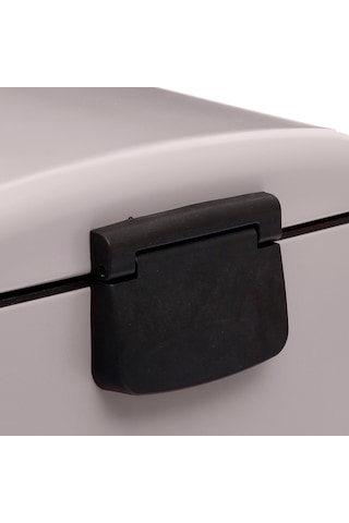 5five Simply Smart Ariane 30 Lt Metal Çöp Kovaları Bej Açık Kahverengi