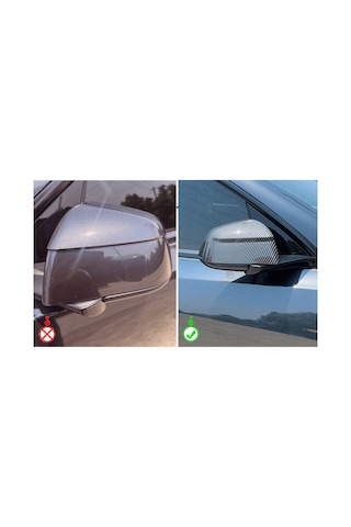 Red Lion Parts Tesla Model Y Juniper 2025+ Uyumlu Stil Ayna Kapağı Seti Karbon Fiber