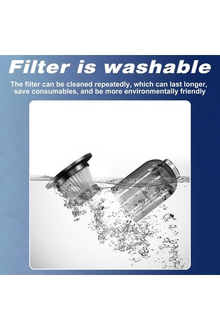 Besthome1 F16 Mini Taşınabilir 3-in-1 Araç Süpürgesi, Şarjlı El Feneri, Powerbank, Type-c Bağlantılı