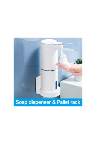 Otomatik Köpük Sabunluk Usb Şarjlı Akıllı Sensörlü Dispenser Beyaz