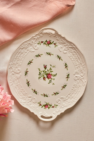 Karaca Vintage Rose Tepsi 35 Cm Çok Renkli