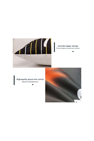 Shineyee Halloween Dekoratif Yastık Kılıfı, Kuru Kayısı Derisi Kadife, 45x45cm, Yastık İçi Hariç, Ev/ofis/kafe Dekoru, Bat/pumpkin Desenli, Tpr184-8 Diğer