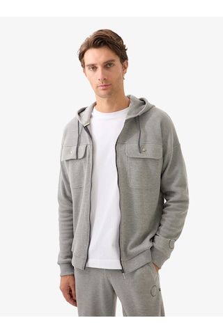 Blackspade Erkek Sweatshirt 40835 - Gri Melanj Gri Melanj