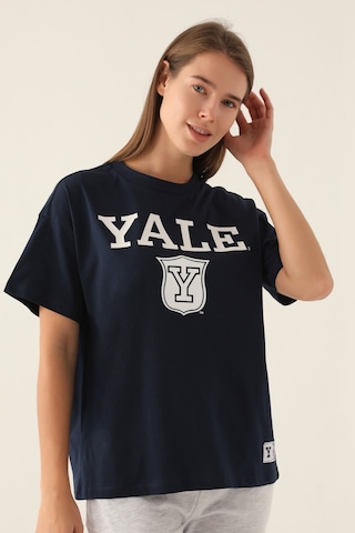 Yale Emblem Lacivert Kadın T-shirt 5274-42842 Lacivert