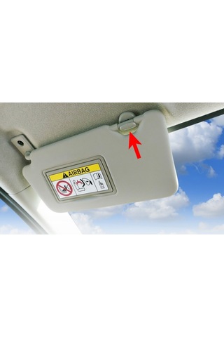 Vager Vw Golf Mk6 2009-2012 Güneşlik Tutucu Klipsi Kanca Gri 1k0857561b