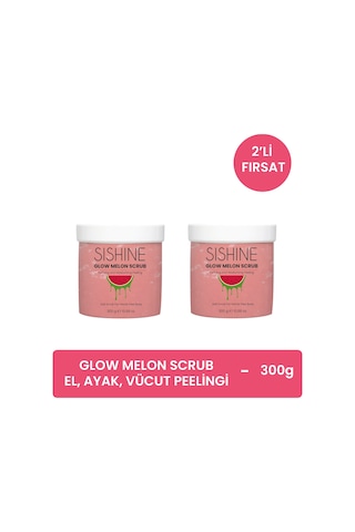 Karpuzlu Arındırıcı El, Ayak Ve Vücut Peelingi - Glow Melon Scrub - 2 Adet