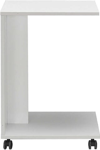 Çok Amaçlı Tekerlekli C Koltuk Sehpası - Lake Beyaz Lake Beyaz