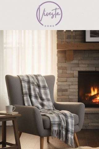 Scotch Battaniye 180 220 Cm Lüks, Yumuşacık Ve Sıcak Tutucu Konfor Battaniyesi Gri