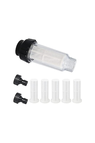 Su Filtresi Bahçe Hortumu, 3/4 İnç Su Filtresi 5 Filtre Ek Parçası + 2 Quick A İçeren Su Filtresi Seti