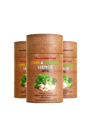 3 Adet Limon & Maydanoz & Sarımsak Kürü 3 X 60 Soft Jel Nurs 3 Adet Limon & Maydanoz & Sarımsak Kürü 3 X 60 Soft Jel Nurs