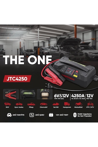 Lokithor Jtc4250 12v/220v 4250amp Lifepo4 Akıllı Akü Test + Akü Takviye + Akü Şarj Cihazı