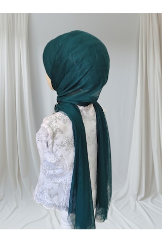 Tunahazırturban Zümrüt Sevda Şal Model Hazır Duvak Hazır Şal Hazır Türban Yeşil