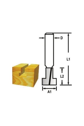 Topshop Th14512 Kanal Açma Fitil Freze Bıçağı 32 Mm