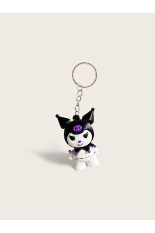 Asi Ruh Kuromi Figür Anahtarlık Charm- Hareketli Eklemli Kawaii Aksesuar
