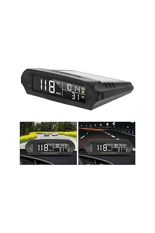 S98 Hud Ekran Gps Hız Göstergesi Güneş Enerjili Araç