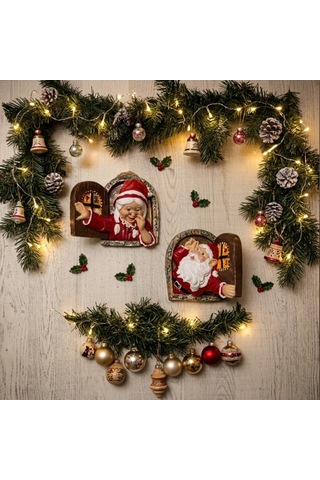 Gobo Noel Cam Cucesi Yeni Yıl Temalı O113 2 Li