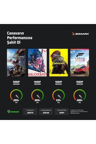 Monster Tulpar T6 V3.4.5 i7-13700HX 32 GB 1 TB SSD RTX 5070 16" W11H Dizüstü Bilgisayar