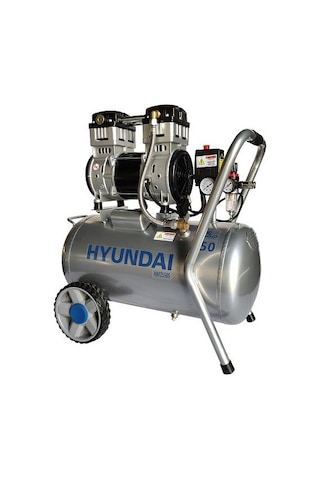 Hyundai HM2550S Hava Kompresörü Sessiz & Yağsız 1100W 50 L