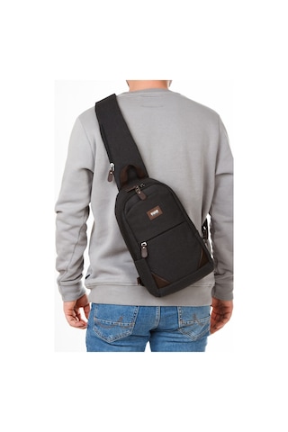 Newish Polo Erkek Usb Çıkışlı Çapraz Bel Ve Omuz Çantası New321 - Kahverengi