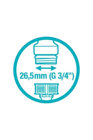 Gardena Musluk Bağlantısı 26,5 Mm G 3/4 İnç : Su Hortumu Bağlantısı İçin Adaptör, Sıçrama Önleyici Teknoloji, Donmaya Karşı Dayanıklı, Gardena Sistemi, Ambalajsız Ambalaj 18221-20 Sku: Sm