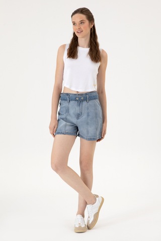 U.s. Polo Assn. Kadın Açık Mavi Şort Jean 50304336-dn0021 Lıght Blue