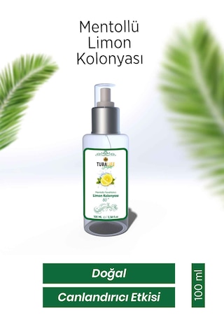 Tubalife 80 Derece Mentollü Limon Kolonyası 100 ML