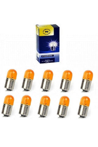 Sinyal Ampülü Turuncu 12v 10 W Tek Duy Düz Tırnak