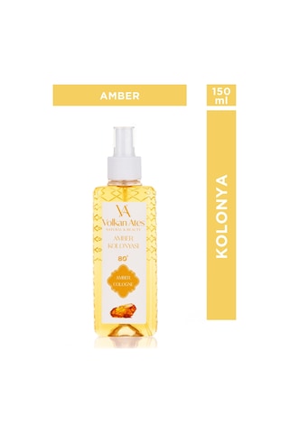Volkan Ates Natural & Beauty Parfümlü Kolonya - Amber 150 Ml