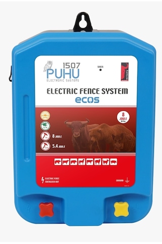 Puhu Ecos Güneş Enerjili Elektrikli Çit Cihazı 8 Joule 60w Panel + 12v/42ah Jel Akü