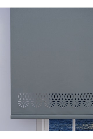 Lazer Stor Perde - İthal Mat Kalın Stor Koyu Gri