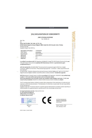 Kaya Safety Oval Çelik Karabina K-2/Sl