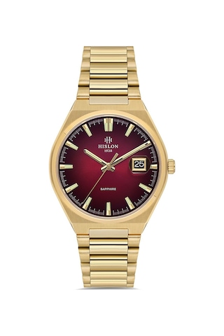 Hislon Men's Classic Cl222g-14sg Erkek Kol Saati Sarı