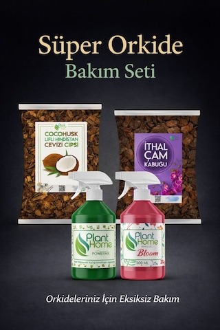 Orkide Toprağı - Orkide Kurtaran Orkide Besini Avantaj Seti 1 Litre İthal Çam 1 Litre Coco Cips Diğer