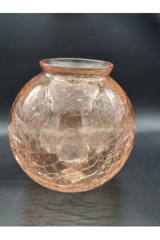 Osmanlı Avize Camı.bal Rengi,grifli,çap:20.00cm-duy Yuvası:10.00c Bal