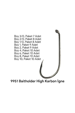 Shogun 9951 Baitholder İğne No:10 Pakette 10 Adet No:10