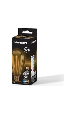 Dim Edilebilir E27 Filaman St64 Lamba 7w 630lm 2000k Gold -