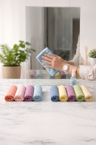 Myclean 10'lu Mikrofiber Temizlik Bezi, Mikrofiber Havlu Bez 30x30cm Diğer
