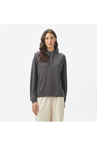 Nautica Kadın Gri Regular Fit Kapüşonlu Sweatshirt 026 55k602t Gri