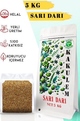 Kakulem Sertifikalı Tozsuz A Kalite Sarı Darı 5 Kg