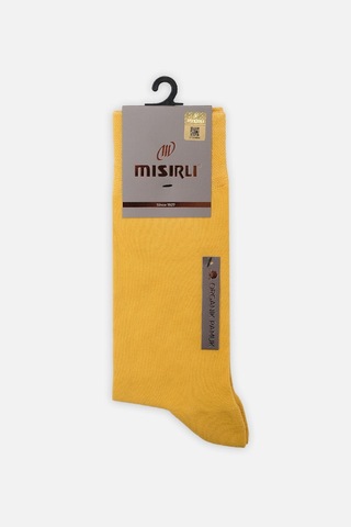 Mısırlı Erkek Organik Pamuklu Tekli Sarı Soket Çorap M 60000 Sr Sarı