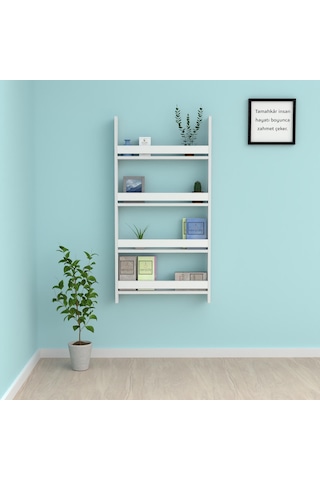 Kenzlife kitaplık fernur 120*060*10 byz duvar rafı