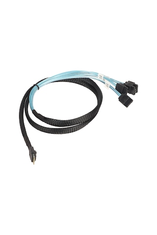 Springsun Sff-8654 İle 4 Sata 7pin Bağlantılı 12gbps Hızlı Veri Transferi Sunucu Disk Dizisi Sas Kablosu 1m