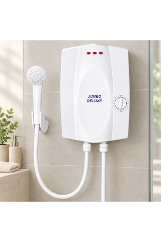 Elektrikli Şofben 8000w Beyaz 7 Emniyetli Enerji Tasarruflu