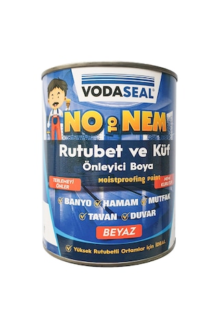 Vodaseal No To Nem - Rutubet Önleyici Boya 1 Kg Beyaz