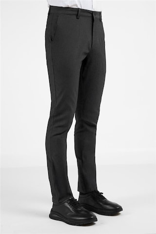 İmza Siyah Yan Cep Düz Paça Pamuklu Slim Fit Chino Casual Pantolon 1003255164 Siyah