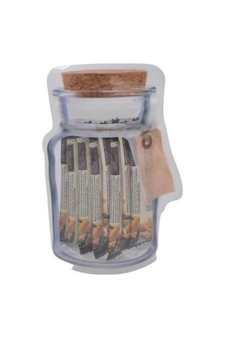 Kavanoz Görünümlü Kilitli Poşet Çıtçıtlı Ve Pratik Torba 4 Adet Şeffaf