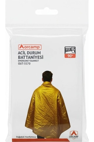 Orcamp Acil Durum Battaniyesi Altın