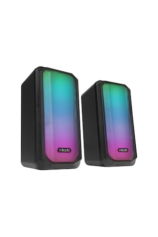Mikado MD-356 2.0 5Wx2CH RGB Ledli Speaker Hoparlör
